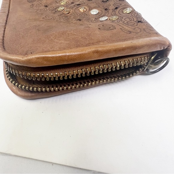😻VTG Leather Studded Wallet - Picture 6 of 8